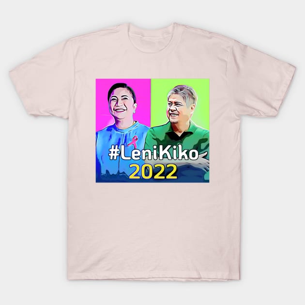 Leni Robredo Kiko Pangilinan T-Shirt by docferds